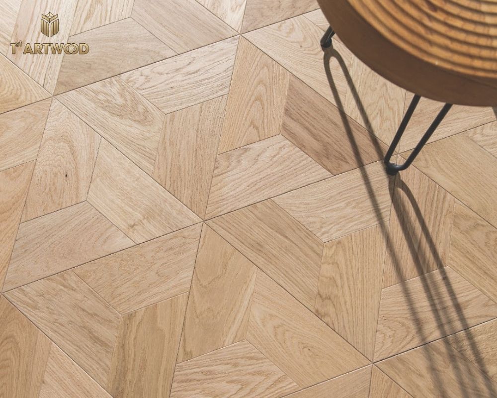Sàn gỗ hoa văn màu sắc thời thượng dễ phối nội thất
