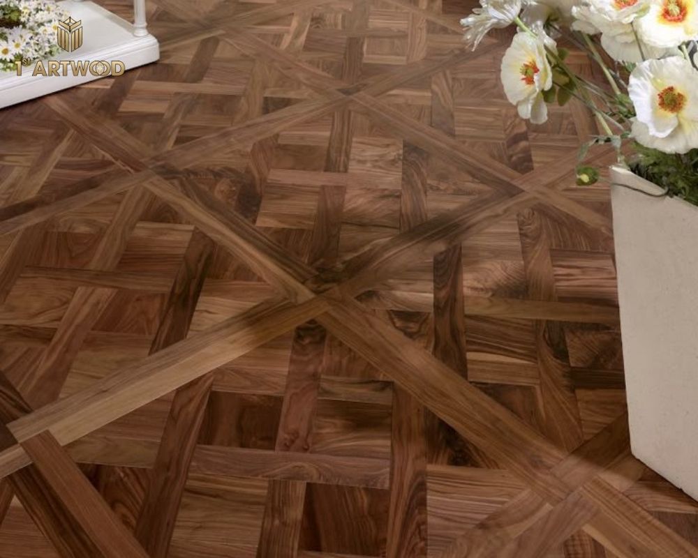 Sàn gỗ hoa văn cổ điển họa tiết Versailles
