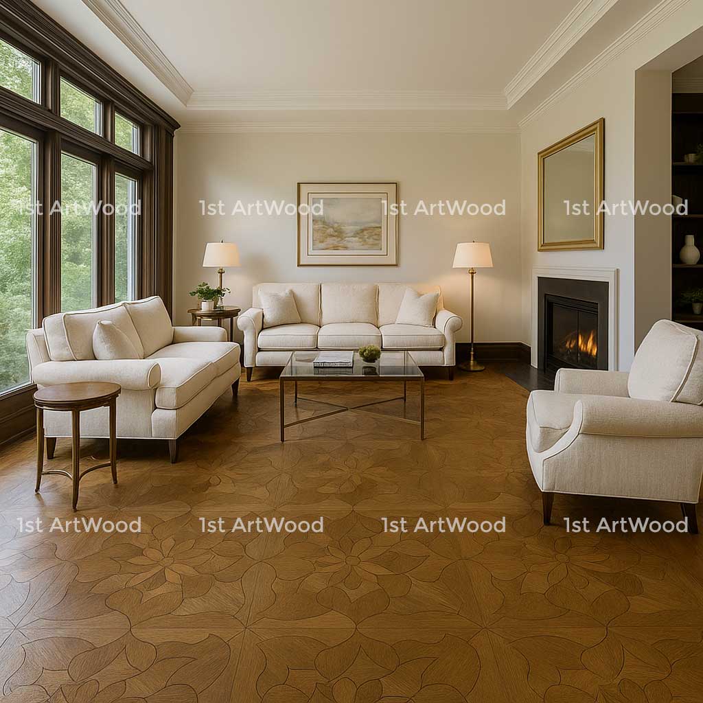 Sàn gỗ hoa văn DAISY AT-V605