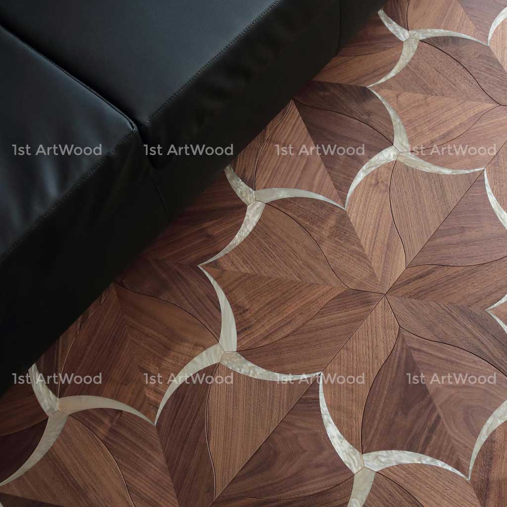 Sàn gỗ hoa văn FLOWER AT-V640