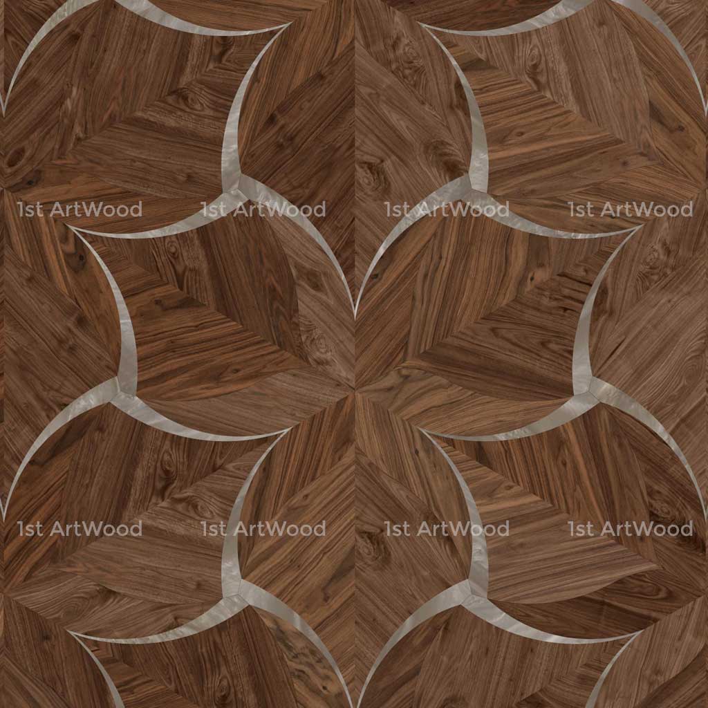 Sàn gỗ hoa văn FLOWER AT-V640