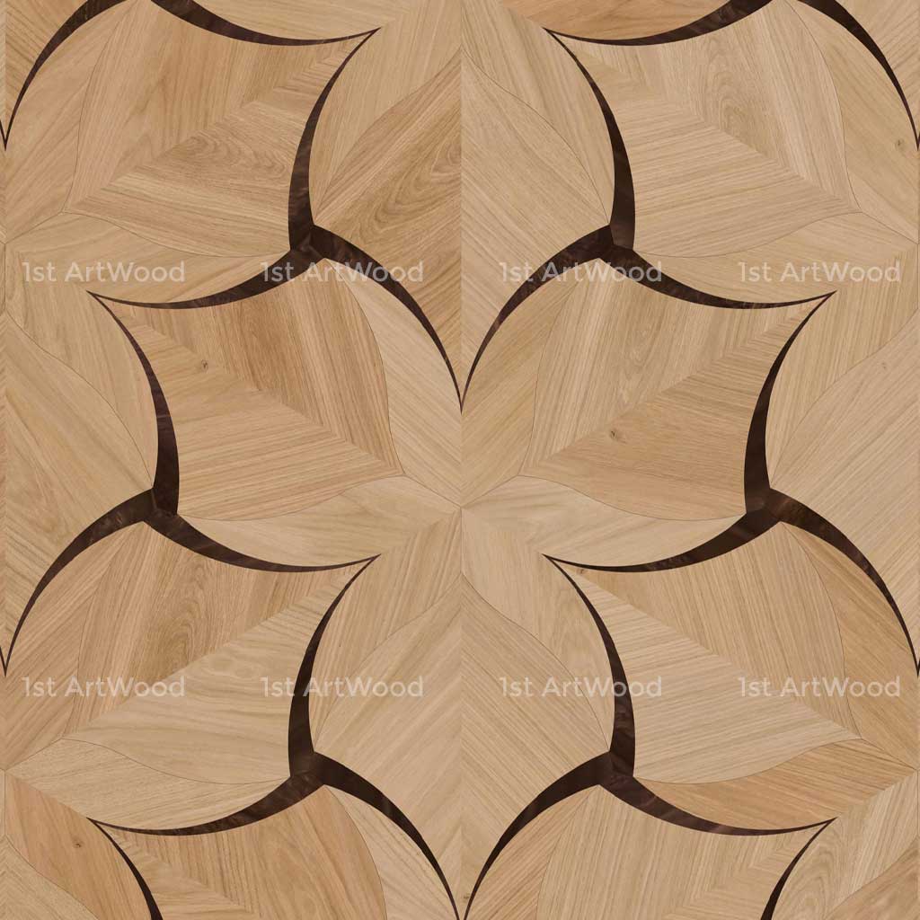 Sàn gỗ hoa văn FLOWER AT-V640