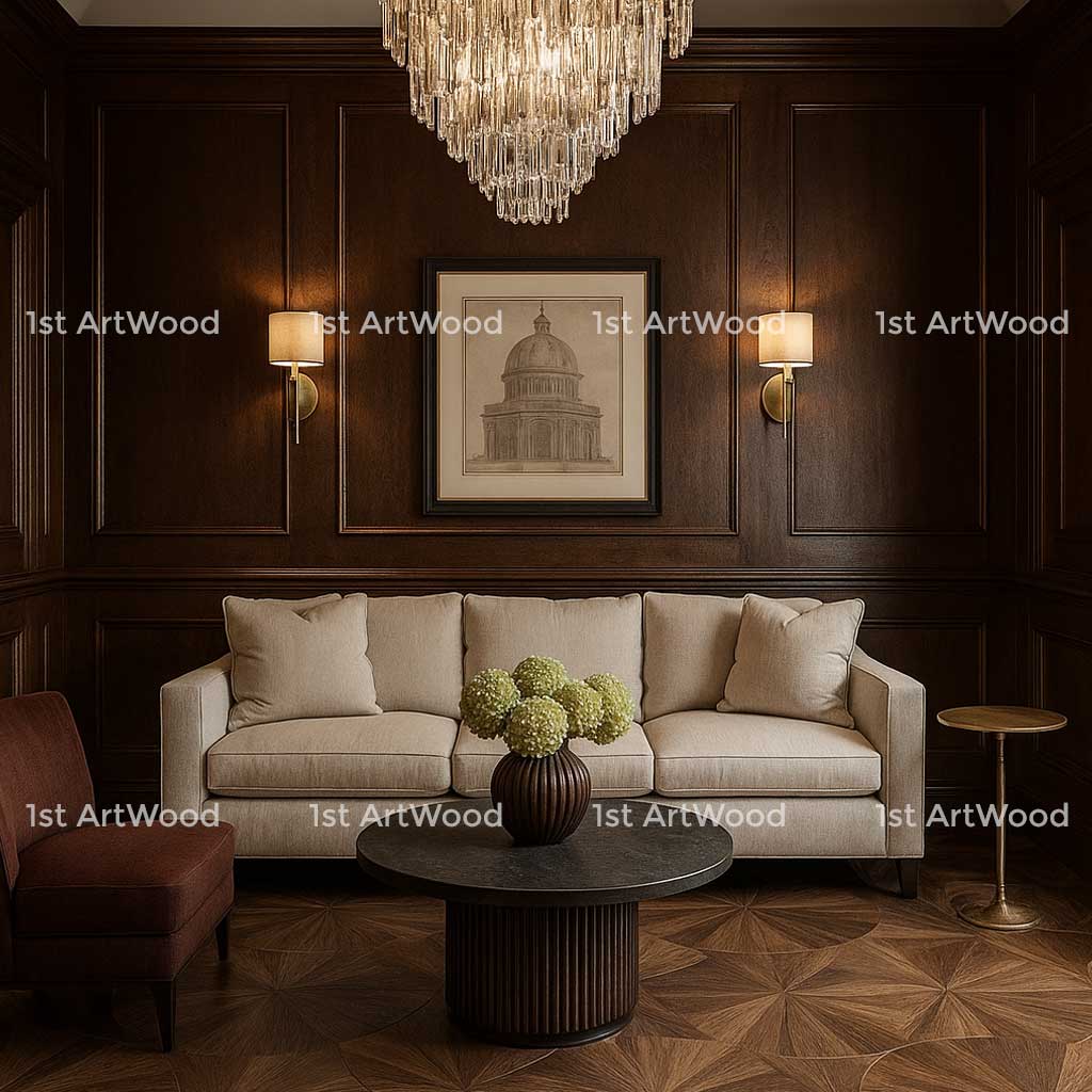 Sàn gỗ hoa văn LOTUS AT-V617 – Cánh hoa sen thanh khiết