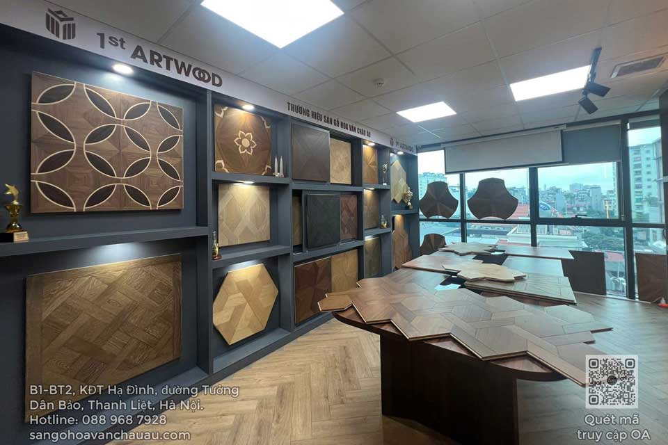  bộ sưu tập sàn gỗ hoa văn tại showroom