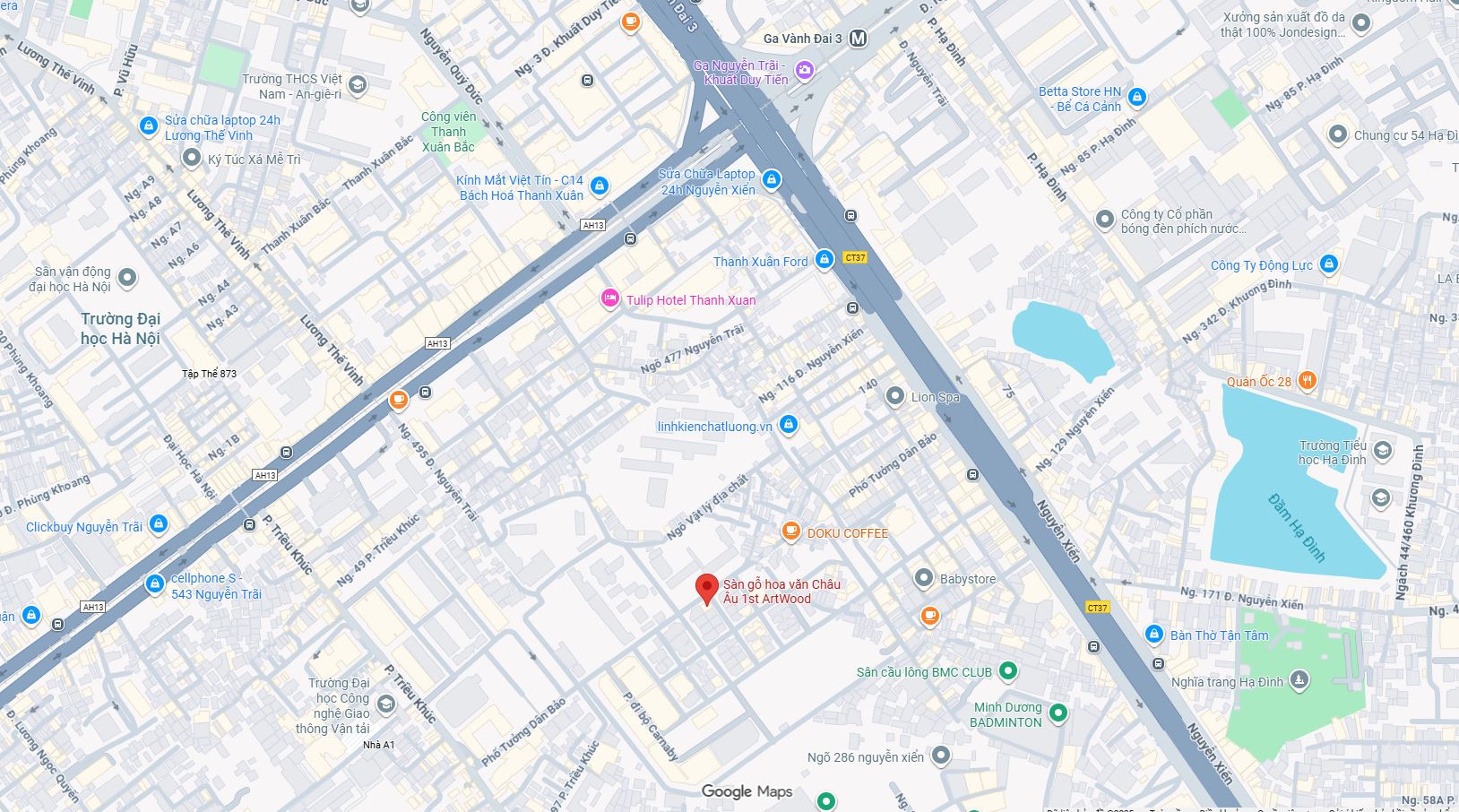 vị trí showroom sàn gỗ hoa văn châu âu