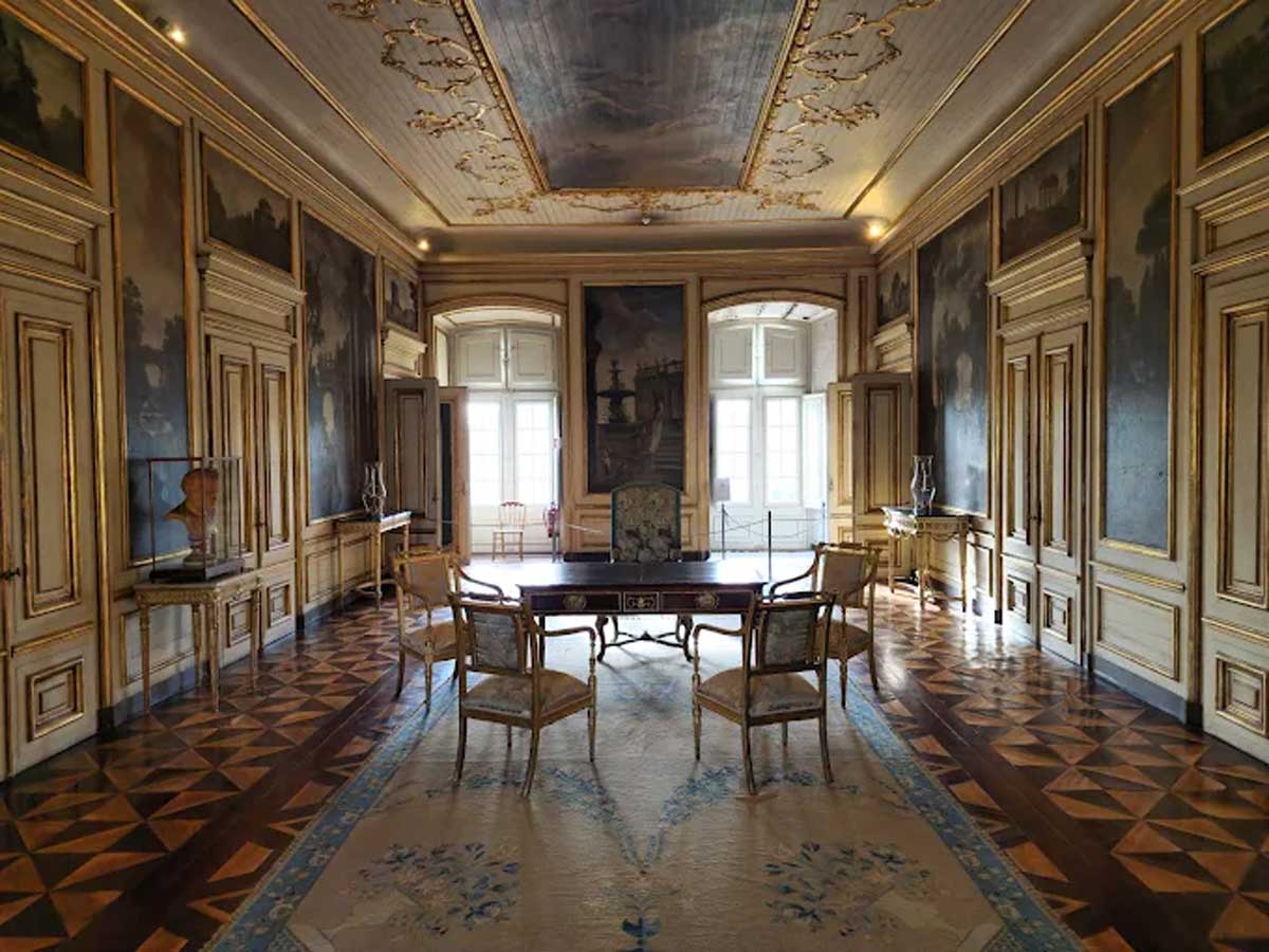 sàn gỗ hoa văn Cung điện Quốc gia Queluz – Bồ Đào Nha