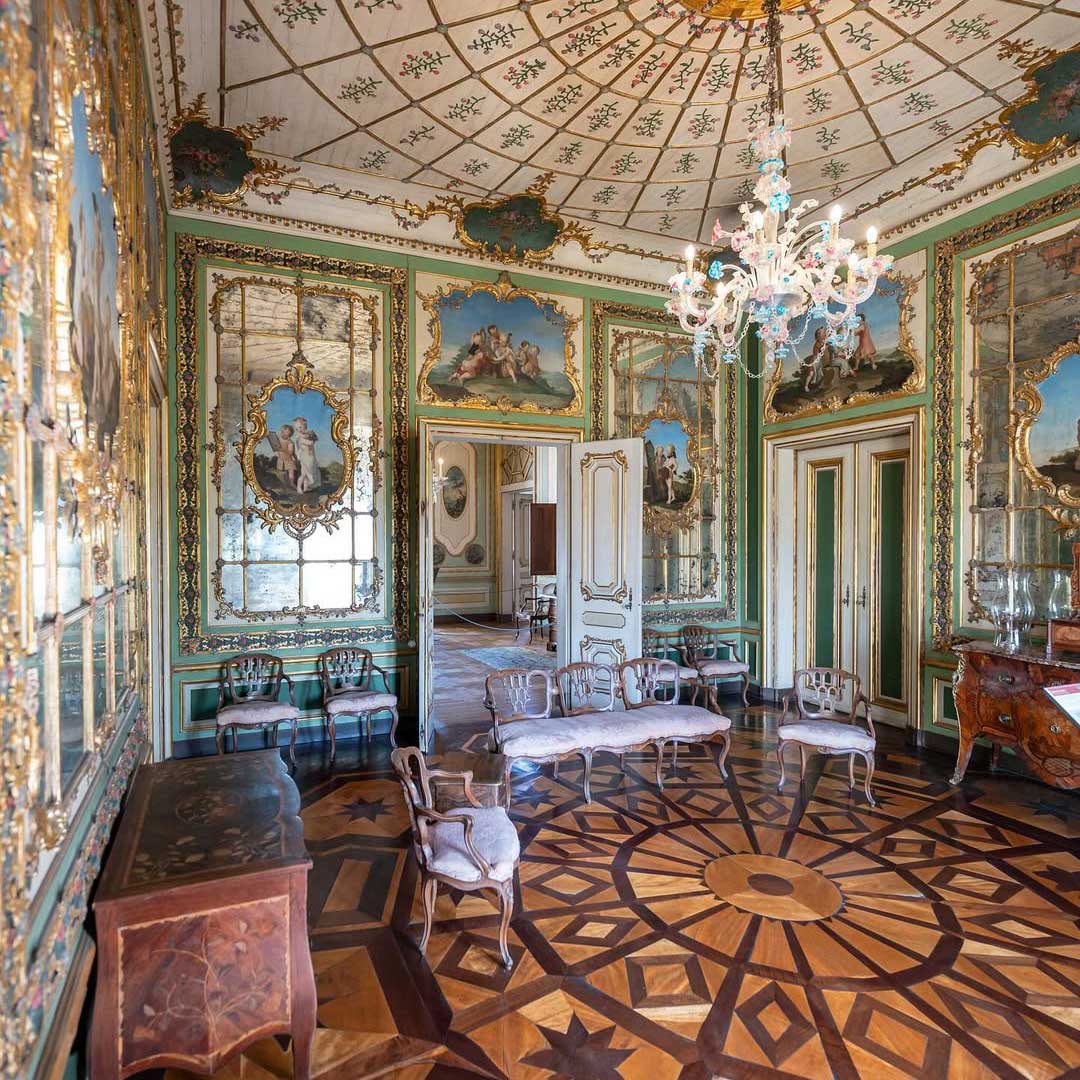 sàn gỗ cung điện Quốc gia Queluz