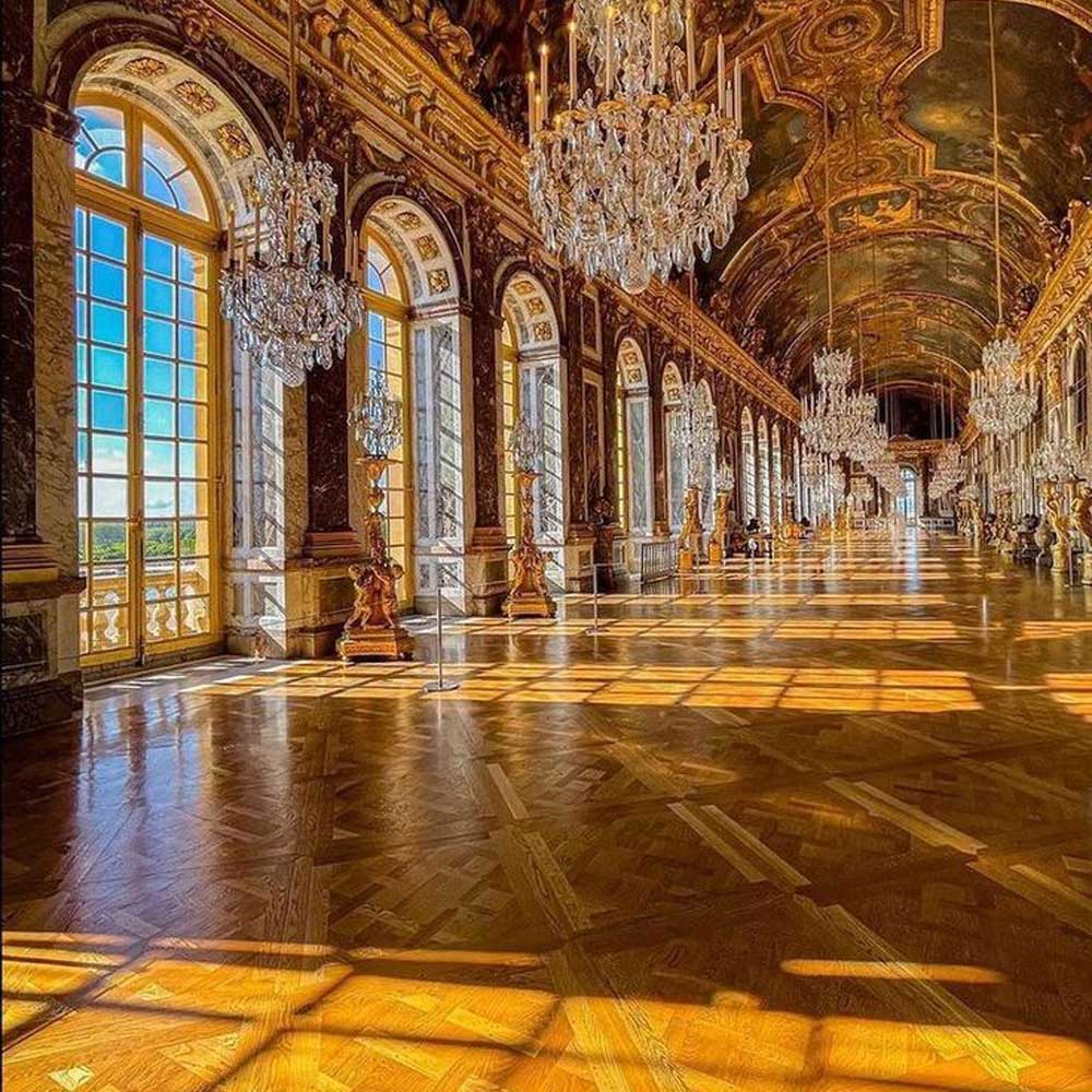 sàn gỗ versailles trong cung điện versailles