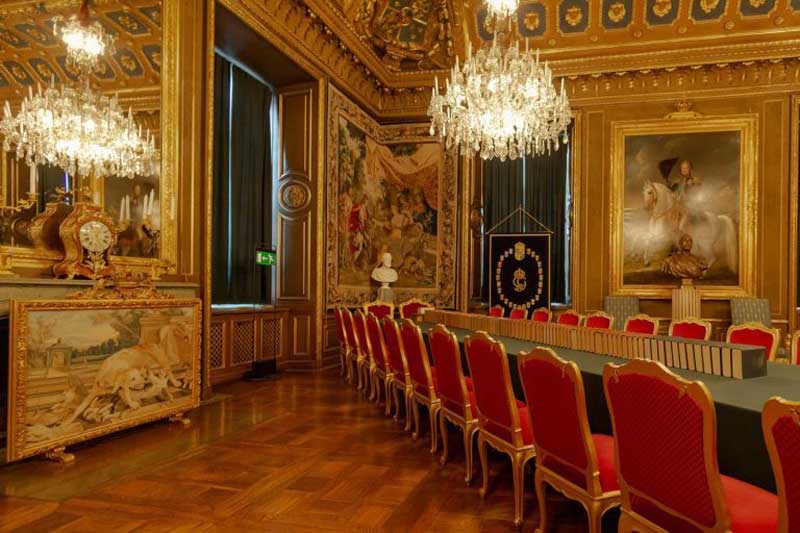 sàn gỗ trong cung điện hoàng gia Stockholm – Thụy Điển