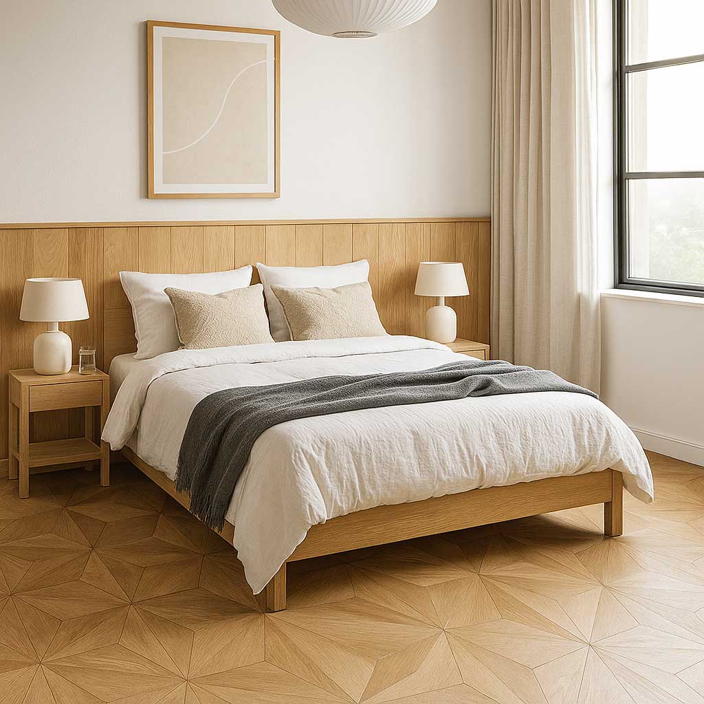 sàn gỗ hoa văn hình thoi