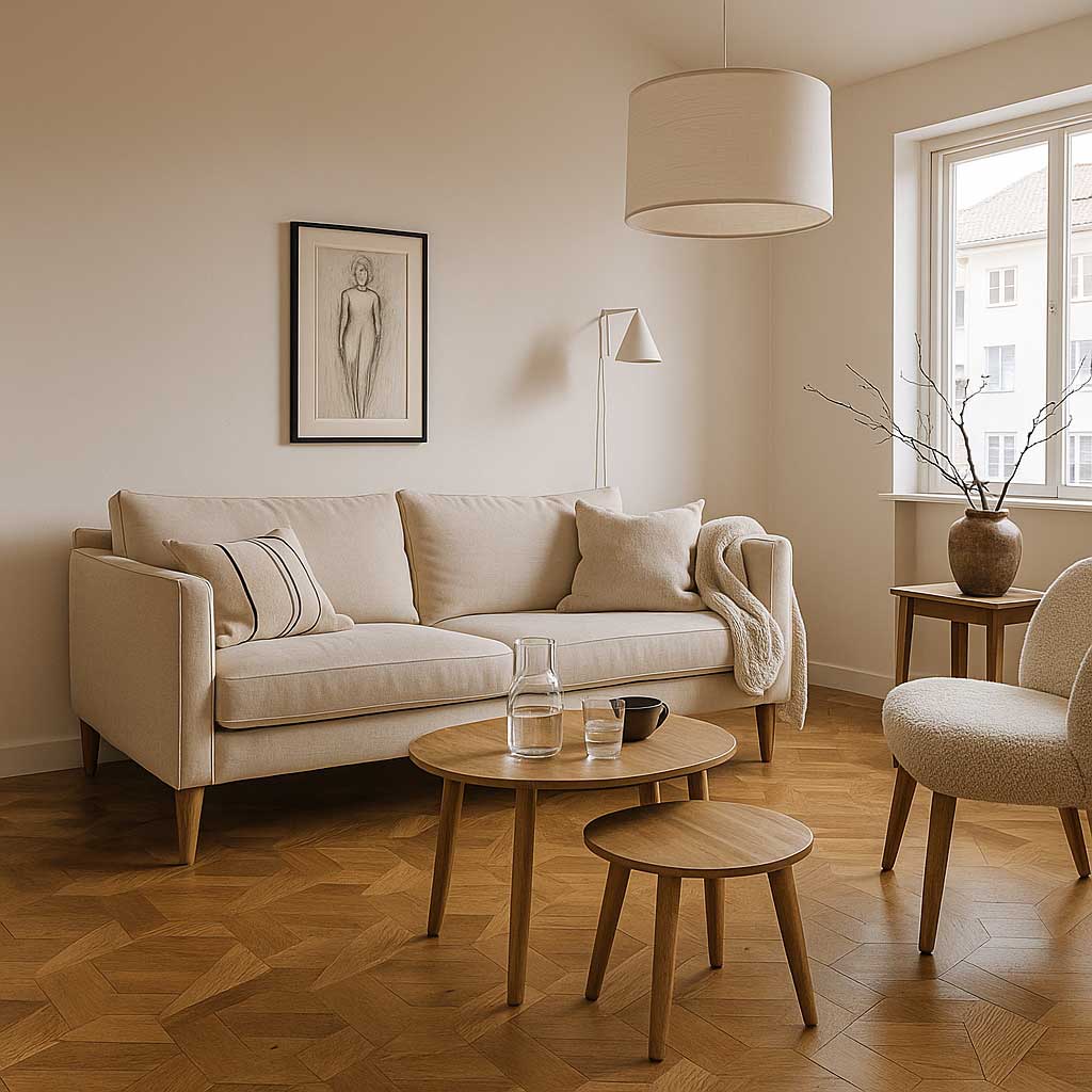 sàn gỗ hoa văn lục giác