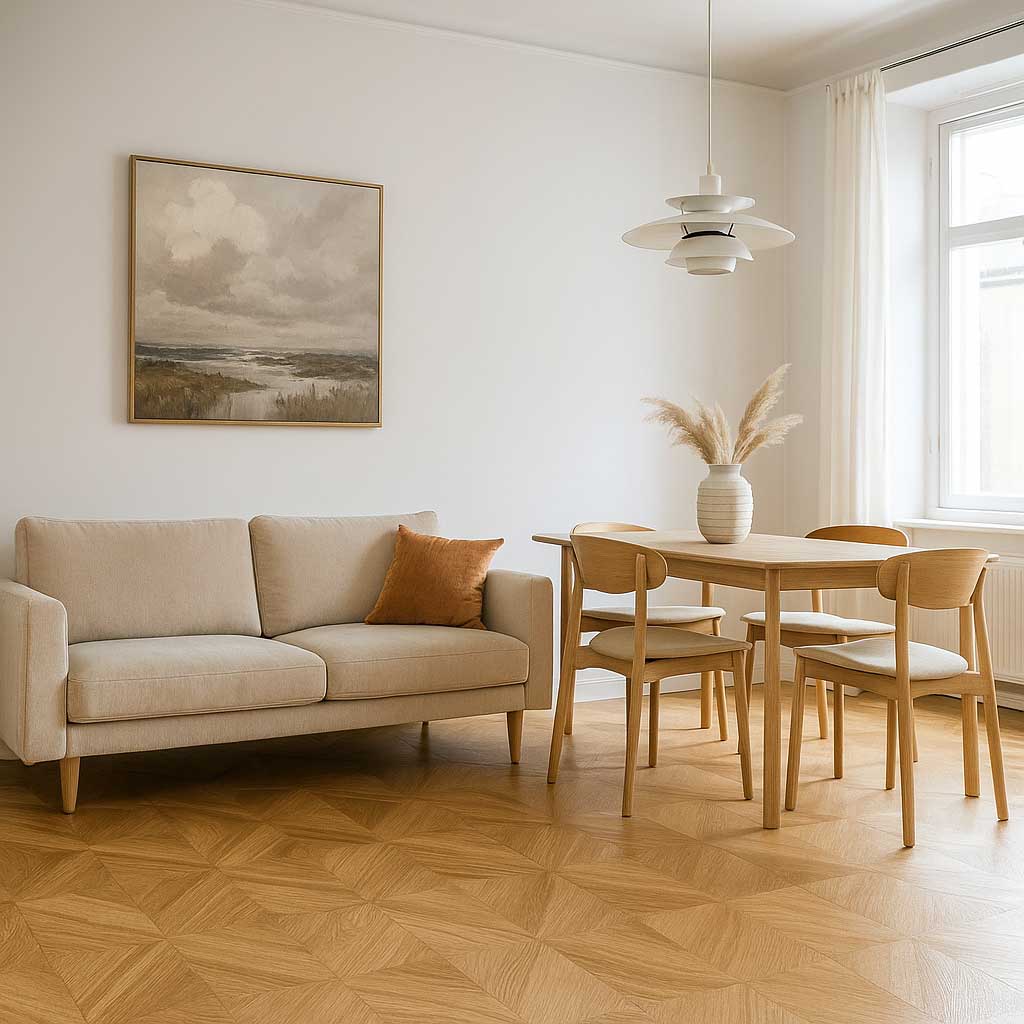 sàn gỗ tấm vuông lớn