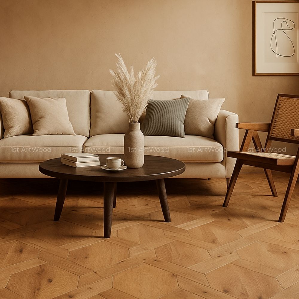 sàn gỗ hình học