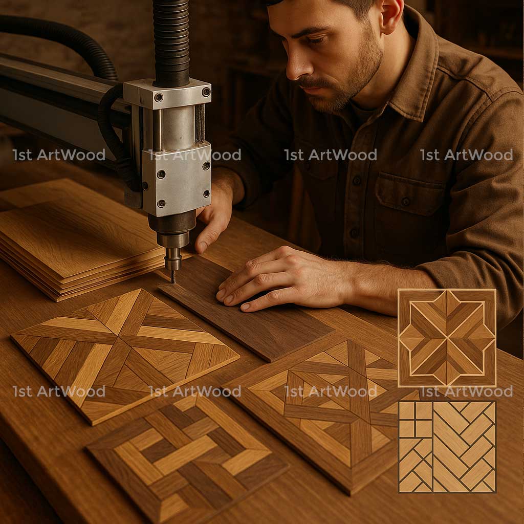 tạo hoa văn bằng máy CNC