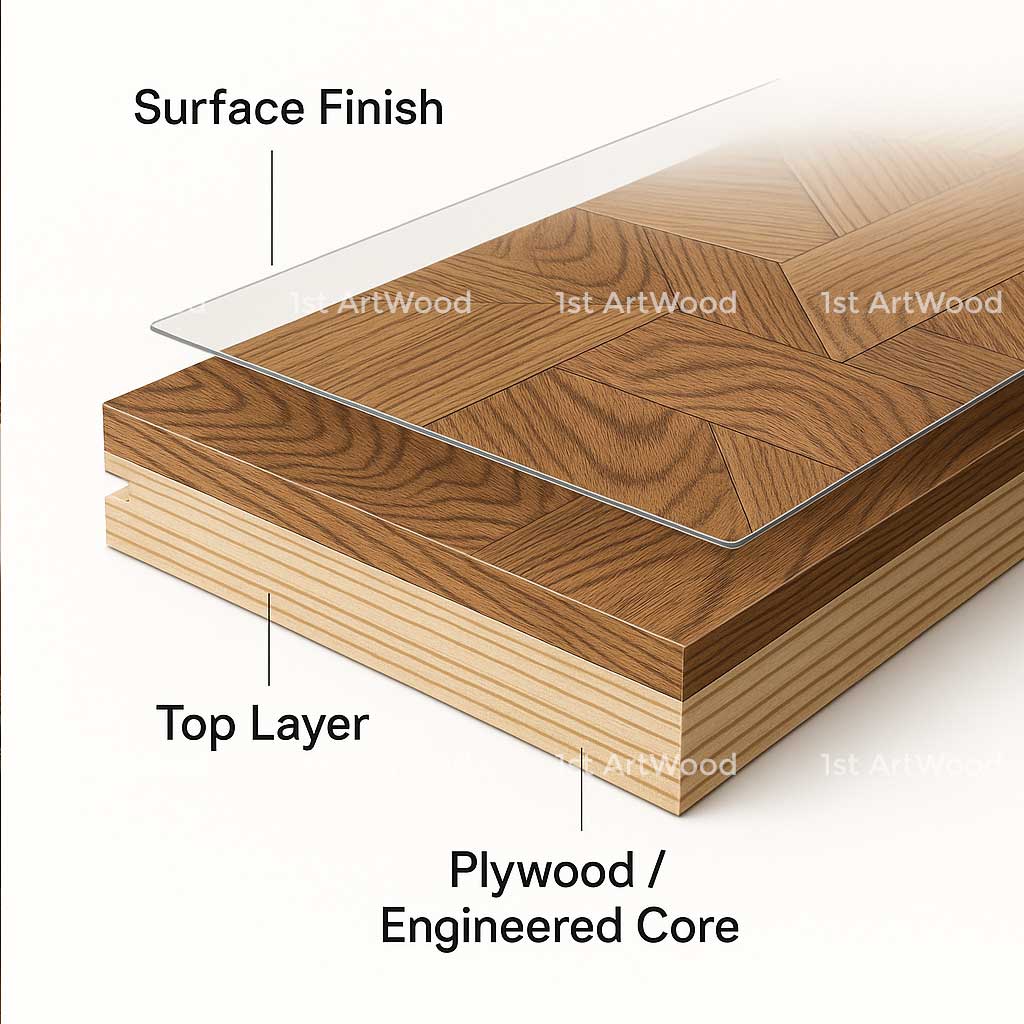 Cấu trúc sàn gỗ Parquet