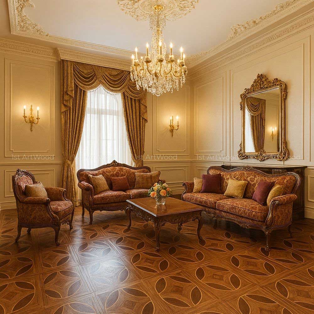 sàn gỗ hoa văn có giá trị thẩm mỹ cao